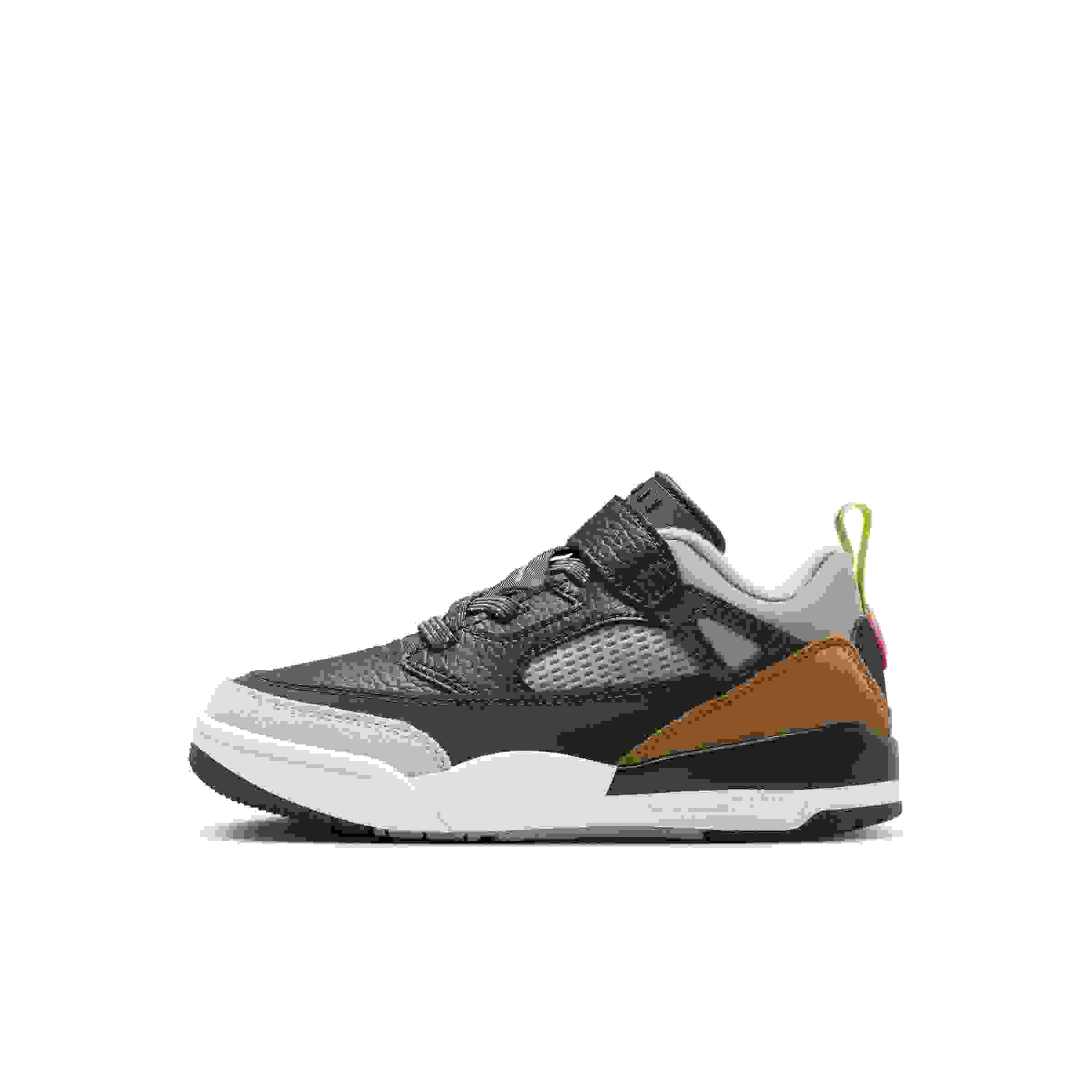 Jordan Spizike Low Preschool Boys' "Anthracite/Light Wild Mango/Cargo Khaki/Spruce Fog" Shoe